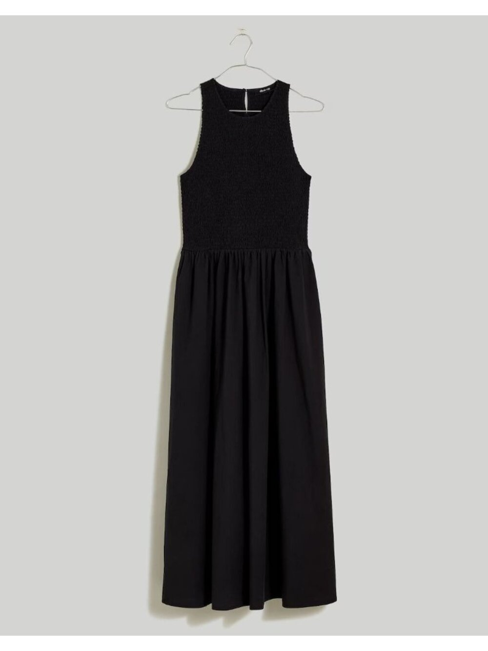 Madewell The Melody Smocked Midi Dress Women's Size XXS in Black New With Tags!